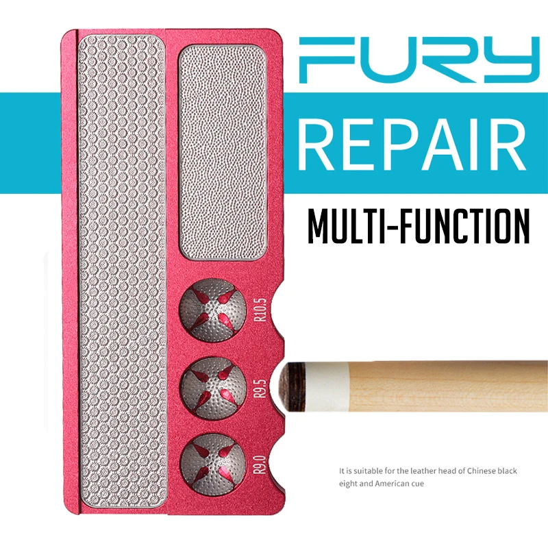 Billiard Accessories FURY Tip Repairer 3 Colors Options Durable Metal Multifunction Tool Convenient Tip Shaper Pricker burnish convenient durable filter replacement tool tool parts washable bgs05a221 12025213 motor protecter repair kit abs