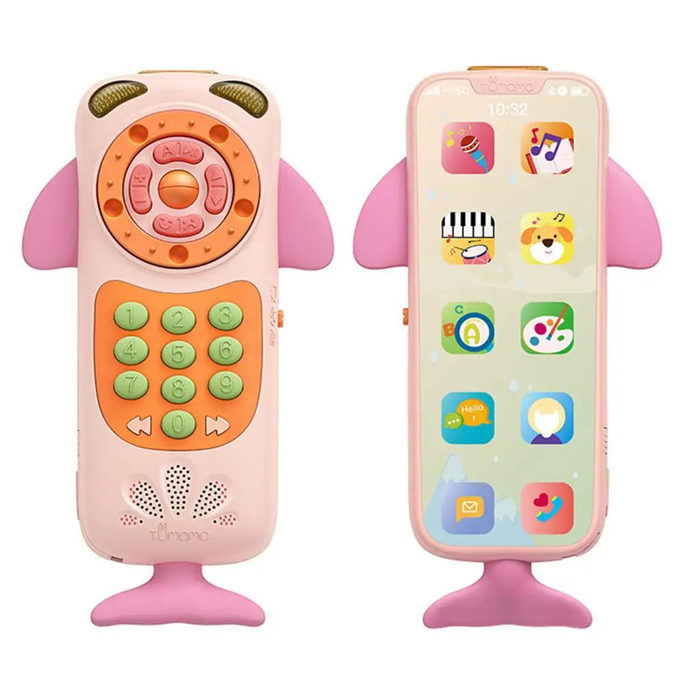 Электронный игрушечный телефон музыкальный Мини Симпатичный детский телефон игрушка раннее образование мультфильм мобильный телефон детские игрушки