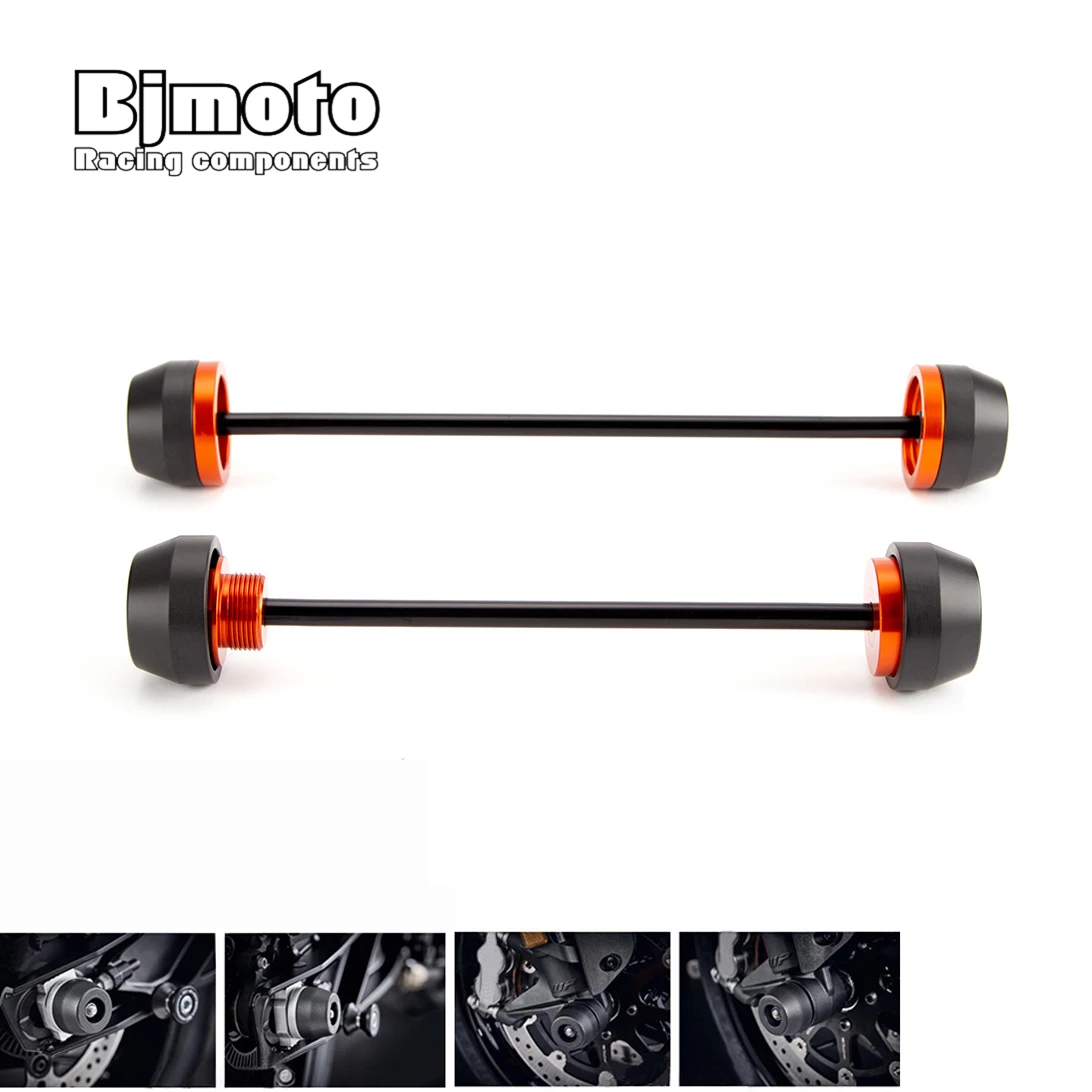 

BJMOTO Motorcycle Frame Sliders Crash Protector DUKE790 Rear Front Axle Slider For D UKE 790 2018 2019 Motocross