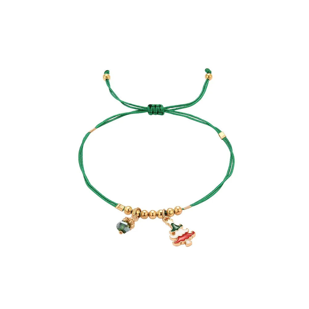 Christmas Style Simple Fashion Bracelet Single Layer Rope Bracelet Women Jewelry Gifts Accessories Pulseras Mujer Bijoux Femme
