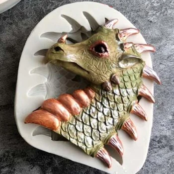 

Hot DIY Sugar Craft Cake Dinosaur Shape Silicone Mold Fondant Chocolate Mold Kitchen Cake Decorating Baking Tools Embossing Mats