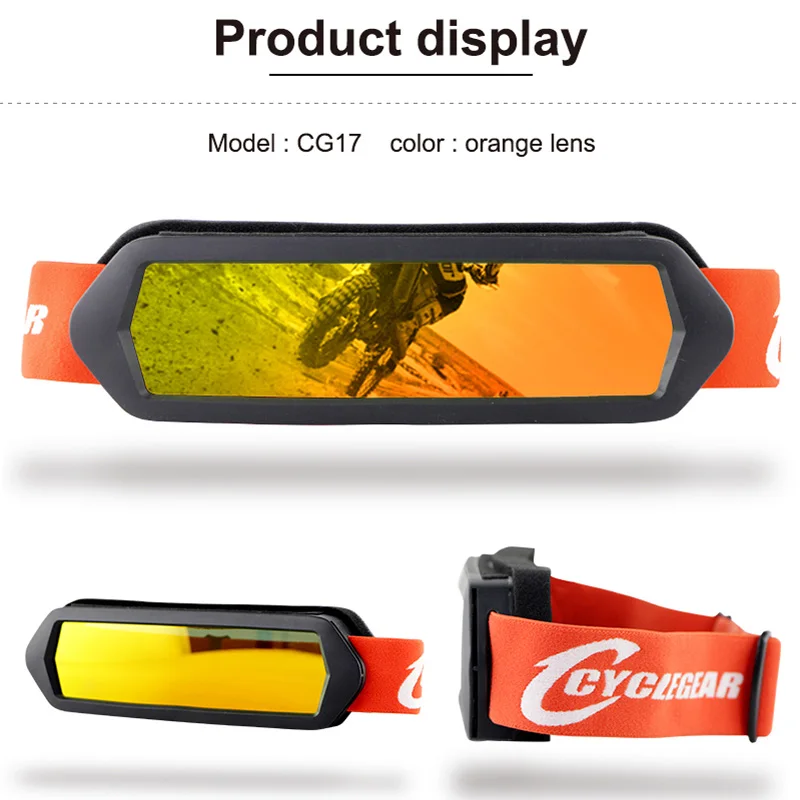 

Motorcycle Motocross Racing Goggles ATV off-road Cycling Eyewear Flexible Face Mask Goggles Lens desert Bike Protective Glasses