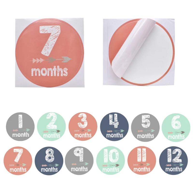 Ребенок беременных женщин ежемесячные фото-наклейки месяц 1-12 наклейка жизненного этапа