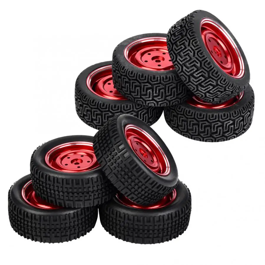 

Hot 4pcs/set Rubber Wheel Tire Tyre for WPL B14 B24 B16 C14 C24 RC Truck RC Car Parts Parts