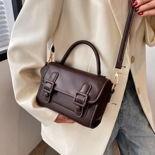 

YILIAN High-end leather shoulder bag ladies new casual fashion portable mini large capacity cross bag