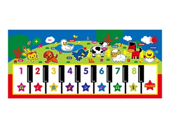 

59x135CM Baby Piano Mats Music Carpets For Newborn Baby Animals Voice Touch Play Musical Carpet Mat Educational Toys