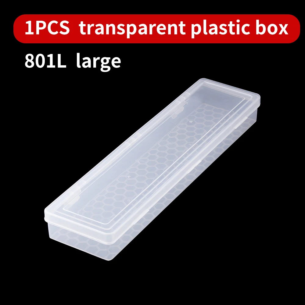 תיבת אחסון שקופה LUXIANZI עבור מברשות, עטי צבע מים, עטי ציור, אמנות ויצירה, כלי יד פלסטיק