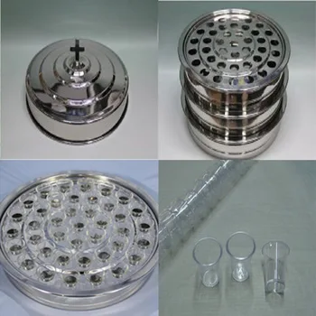 

5pcs Stainless Steel Communion Base Tray with 1pc Lid and 2sets Bread Plate and 1pc Flagon and 200pcs Plastic Cups