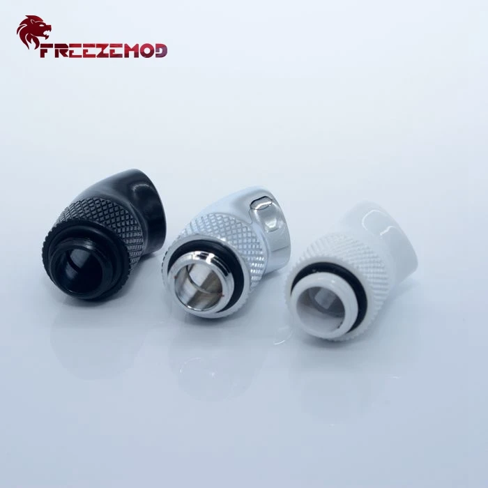 Латунный фитинг FREEZEMOD с резьбой G1/4 дюйма 45 градусов адаптер поворотным фитингом
