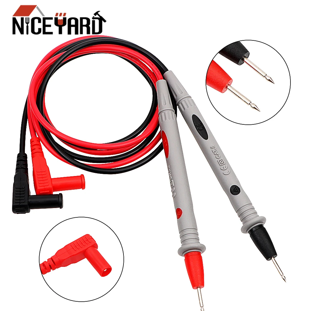 

NICEYARD 1 Pair Digital Multimeter Meter Test Pen 110cm Lead Probe Wire Practical Multi Universal