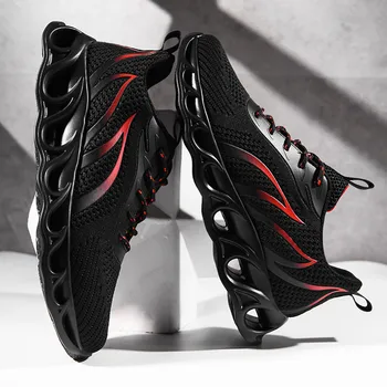 

Big Size New Blade Running Sport Shoes for Men Breathable White Sneakers Lightweight Outdoor Walking Jogging Shoes Male Sneakers