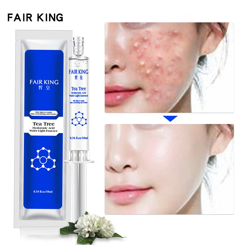 

Tea Tree Hyaluronic Acid Injection Face Serum Liquid Tights Anti-Wrinkle Anti Aging Collagen Facial Essence Moisturizing 10ML
