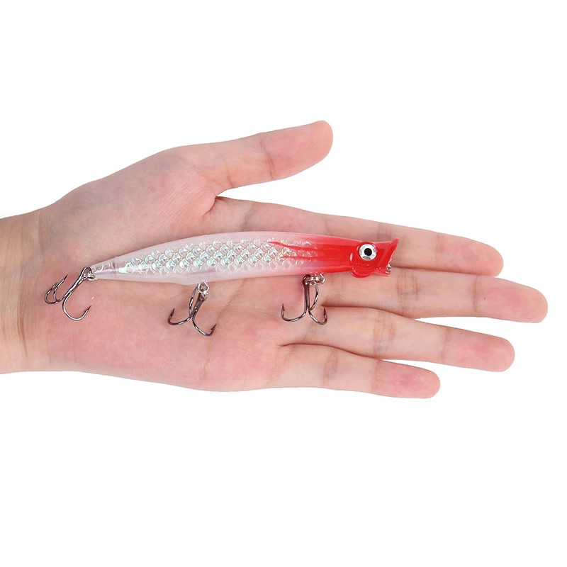 

Minnow Fishing Lures 11cm 13g Popper Bait Artificial Hard Bait Topwater Sea fishing Wobblers pike perch Fishing Tackle 2020