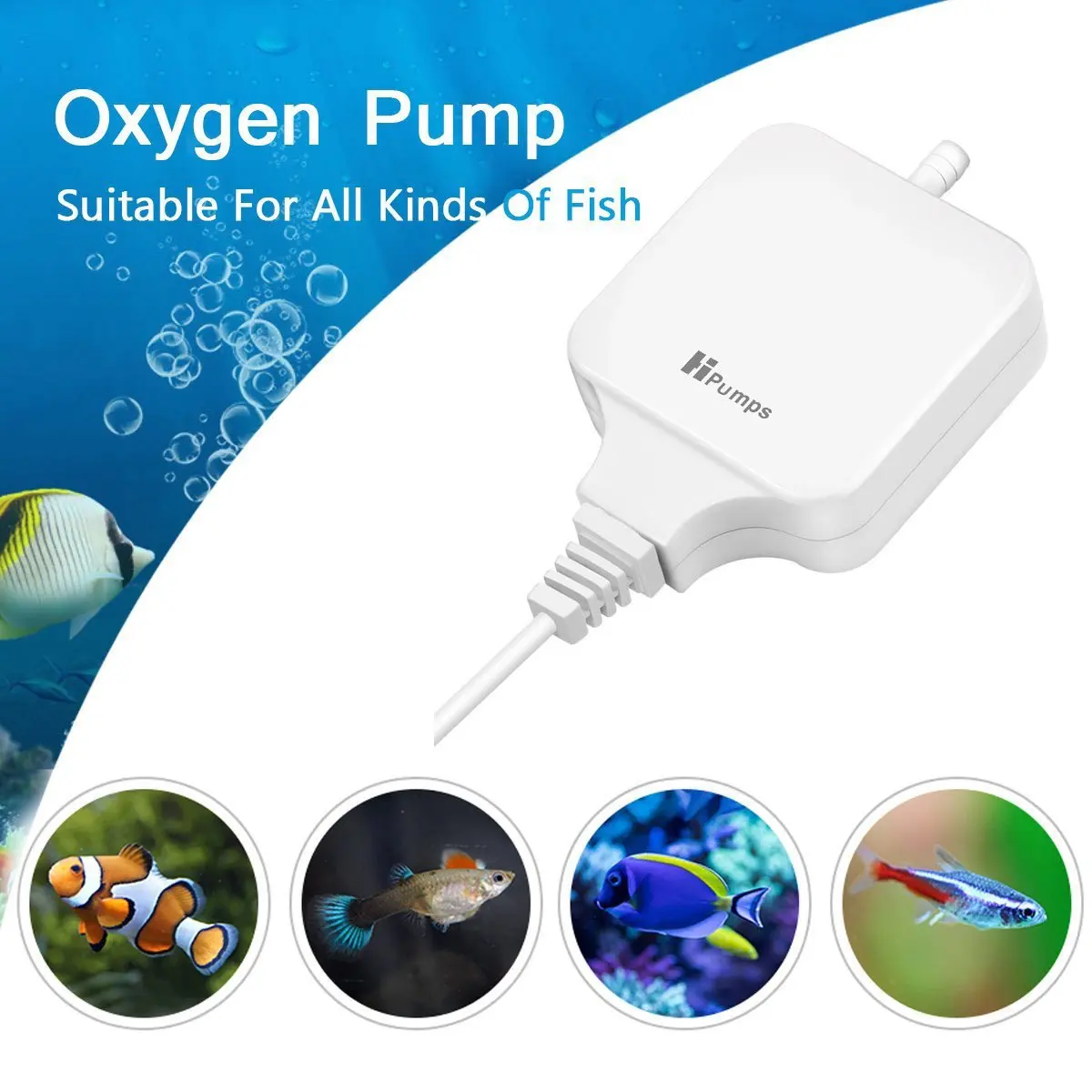 110V 220V 1.8W Ultra Silent Aquarium Air Pump for Fish Tank Nano Air Compressor with Air Stones Silicone Tubes Hydroponics Pumps images - 6