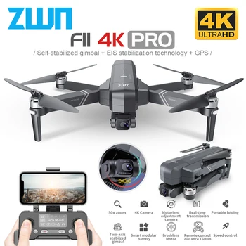 

SJRC F11 PRO 4K GPS Drone With Wifi FPV 4K HD Camera Two-axis anti-shake Gimbal F11 Brushless Quadcopter Vs SG906 Pro 2 Dron
