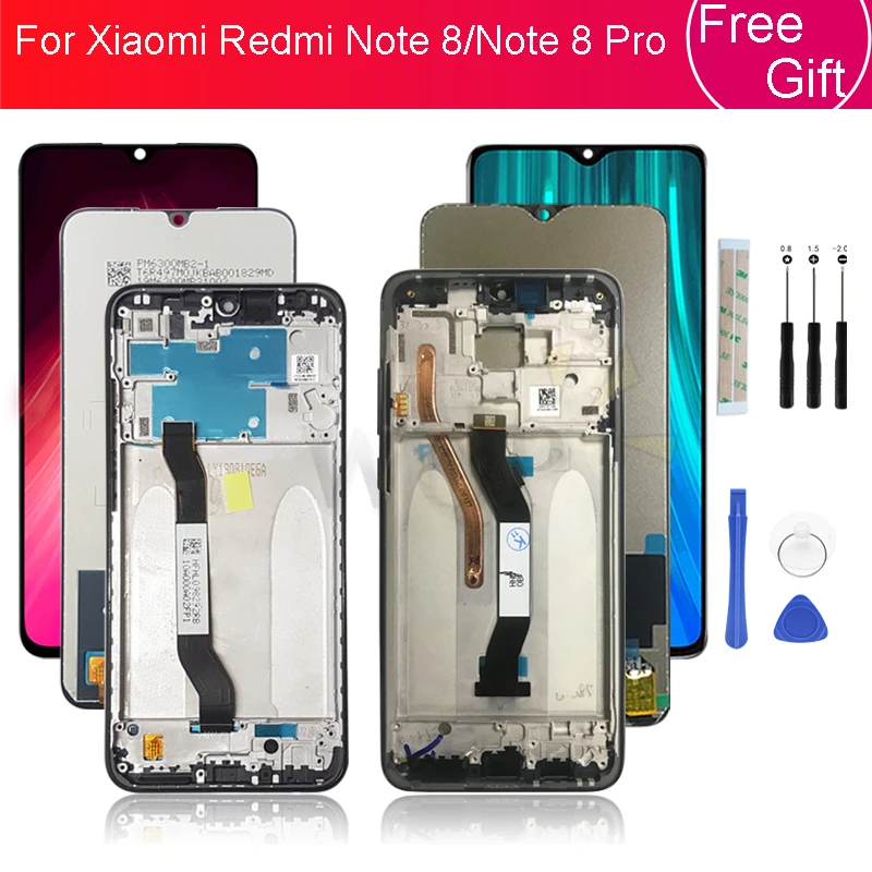 ЖК дисплей с сенсорным экраном и дигитайзером в сборе для xiaomi Redmi Note 8 pro экран +