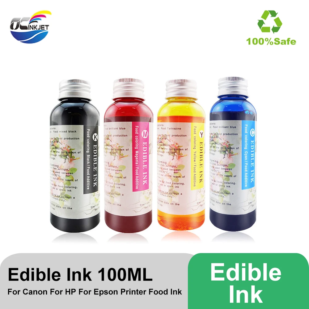 OCINKJET 4 цвета 100 мл универсальные съедобные чернила для Canon HP Epson пищевые