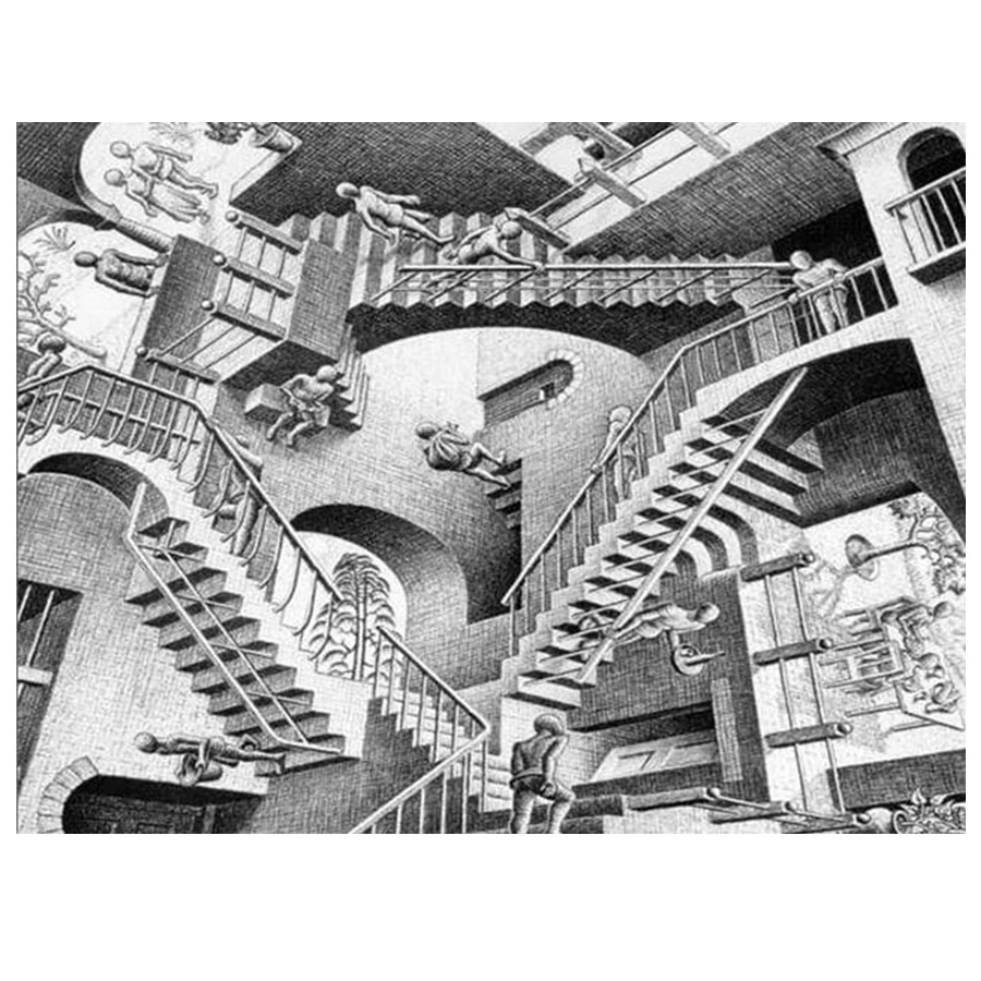 5D DIY Square round Drill Diamond Painting Abstract building diamond Embroidery Full display Cross Stitch Black and White Art