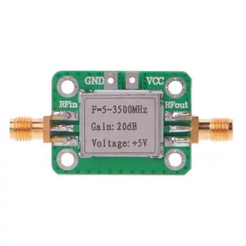 

5-3500MHz RF Radio Frequency Broadband Signal Amplifier Board LNA Power Amp High Gain 20DB with Shielding