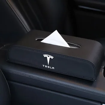 

Car Tissue Box For Tesla Model 3 Model S Model X 2012 2013 2014 2015 2016 2017 2018 2019 2020 Auto Tesla Logo Tissue Case