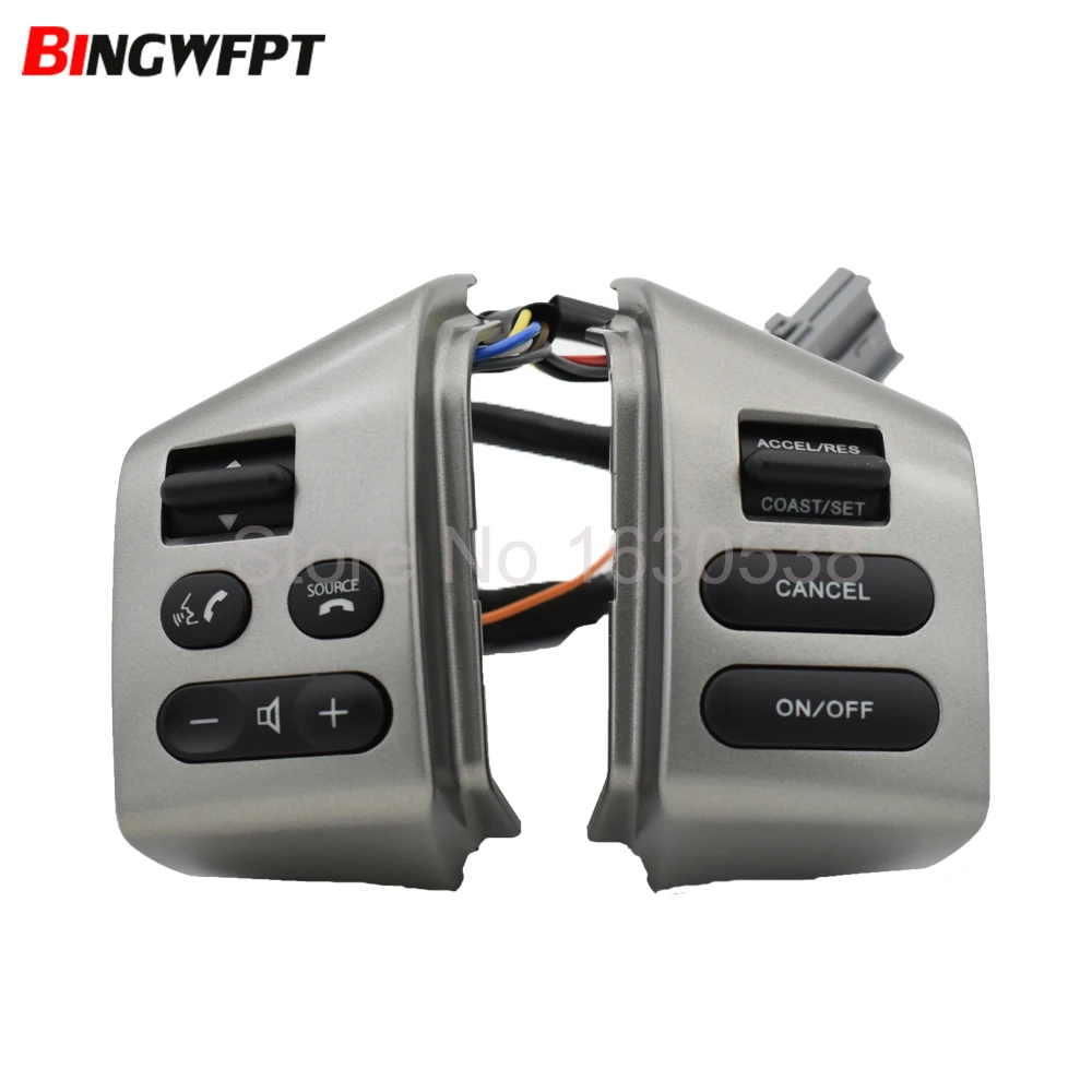 Кнопка управления рулевым колесом для классического sylphy 2005- круиз-контроля громкости звука Bluetooth кнопка переключения - Цвет: SilverButton