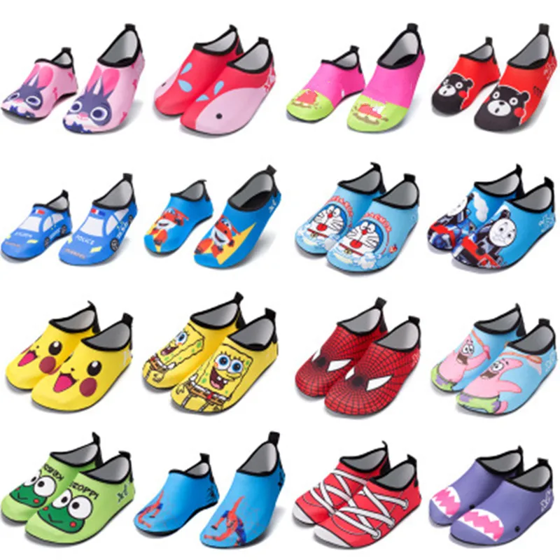 

Summer Cartoon Toddler children beach shoes barefoot soft sole Quick-Dry Non-Slip breathable Kids water shoes swim wholesale
