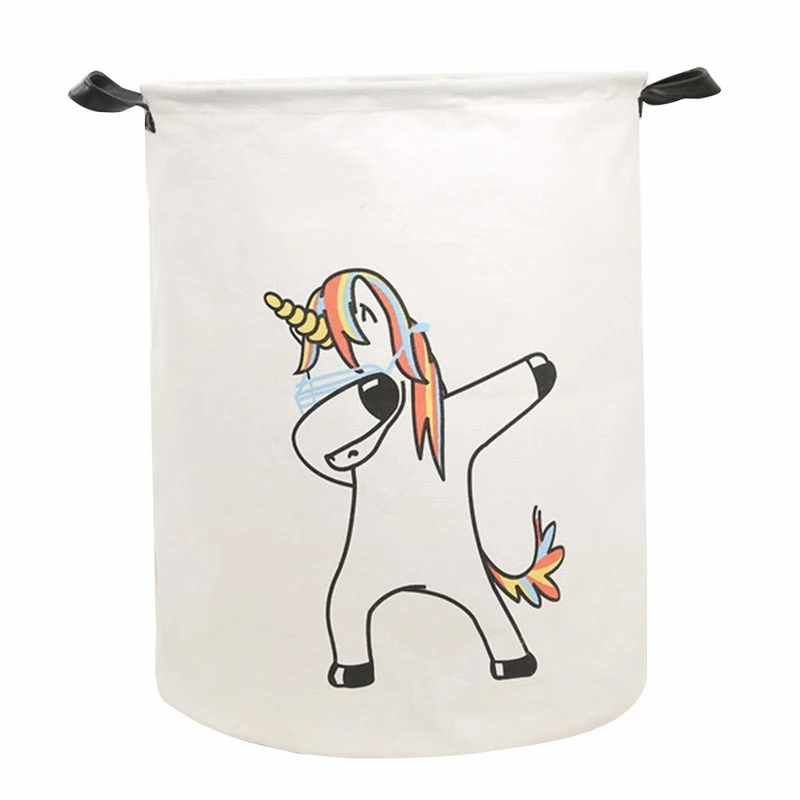 Big Capacity Laundry Basket Waterproof Dirty Clothes Children Folding Toy Storage Basket Portable Kids Laundry Organizer - Цвет: 2