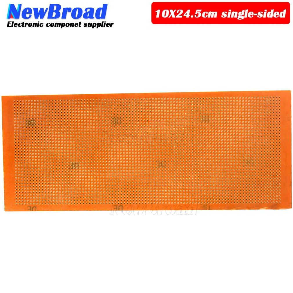2PCS 10*24.5CM 단면 베이클라이트 (긴 와이어 패드) 1.5 두께 2.54 간격 범용 범용 회로 기판 PCB