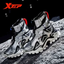 Xtep Moon Landing-Stroll Men's Casual Shoes High Socks Slip Lunar Shoes Height Increasing Shoe For Men 981319393113 Xtep Moon Landing-Stroll Men's Casual Shoes High Socks Slip Lunar Shoes Height Increasing Shoe For Men 981319393113
