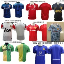 Ретро Версия 2001 2002 Соединенные сто лет 100 Джерси футбольная Джерси v. NISTELROOY футбол BEKHAM RONALDO 98 99 Манчестера 2008