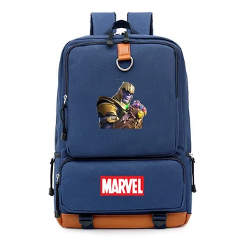 

MARVEL Superhero Thanos School Bags Nylon Large Capacity Student Backpack Boy Nylon Material Escolar Mochila Laptop Bag