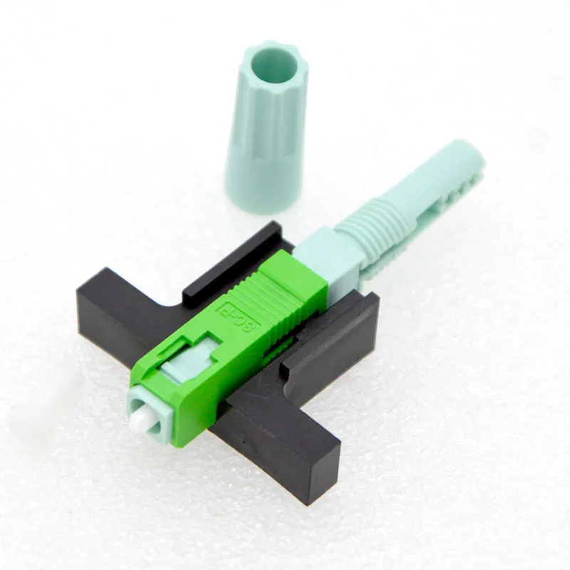 100pcs FTTH Optic Fiber Quick Connector Adapter Single Mode SC/UPC/APC Fast Connector With Cold Tool  Special Wholesale