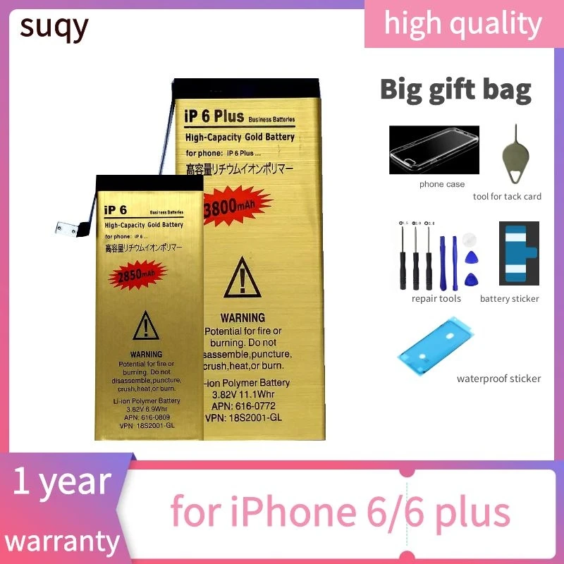 

Suqy Bateria for Iphone 6 Batterie for Iphone 6 Plus for Apple Iphone 6 6 Plus 0 Cycle Accumulator Battery Phone Repair Tools