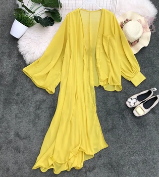 

Summer 2019 New Seaside Beach Woman's Irregular Snow Spinning Shirt Lady Long Sleeve Solid Color Blouse Tops G901