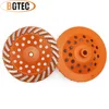 BGTEC 2pcs 7inch Diamond Turbo Row Grinding Cup Wheel 180mm Grinding Disc For Concrete Masonry Construction Granite Material