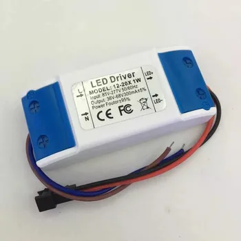

Free shipping 10pcs 4W-36W 300mA LED driver, 110V 120V 220V 230V 240V lamp power supply DC12-130V high quality.
