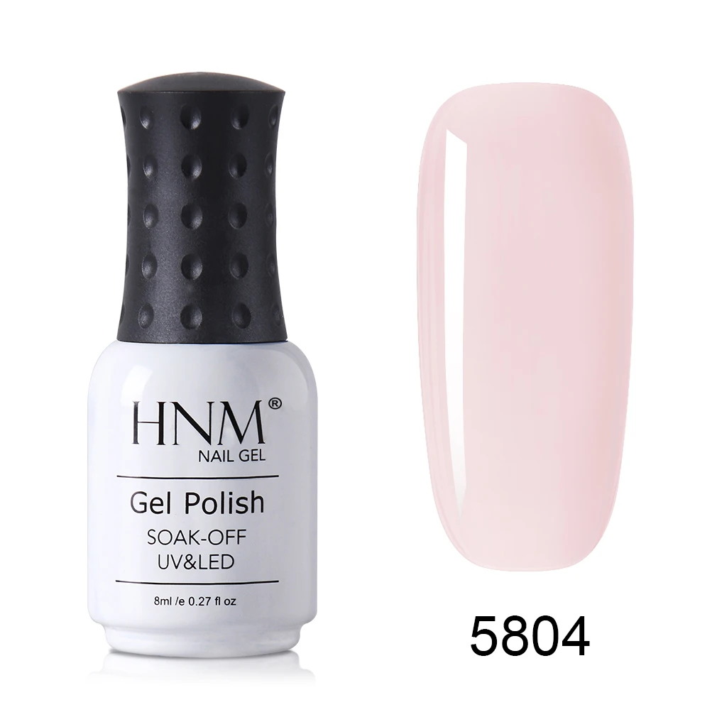 5804 HNM, новинка, 8 мл, французский обнаженный УФ-гель для ногтей Narl Art Soak Off, гибридный лак, светодиодный, Полуперманентная краска, лаковая эмаль - Цвет: 5804