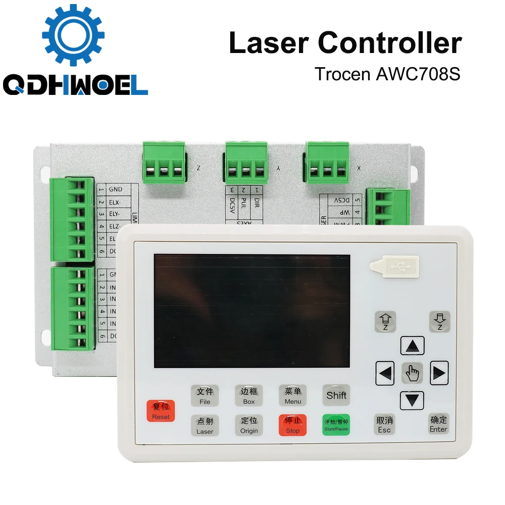 Trocen AWC708S Co2 Laser Controller System for Engraving and Cutting Machine Replace AWC708C Lite Ruida Leetro | Инструменты