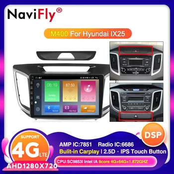 

4G LET Car Dvd GPS Multimedia Player Android 10.0 For Hyundai Creta Ix25 Car DVD Navigation Radio Video Audio Player Bluetooth