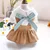 White Princess Dress Pet Clothing Dogs Bowknot for Dog Clothes Small Costume Skirt Cute French Bulldog Summer Girl Collar Perro 9