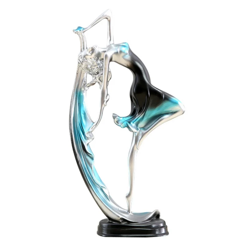 

Resin Dance Movements Dancer Statu Collectible Figurine Sculpture Home Office Tabletop Ornament