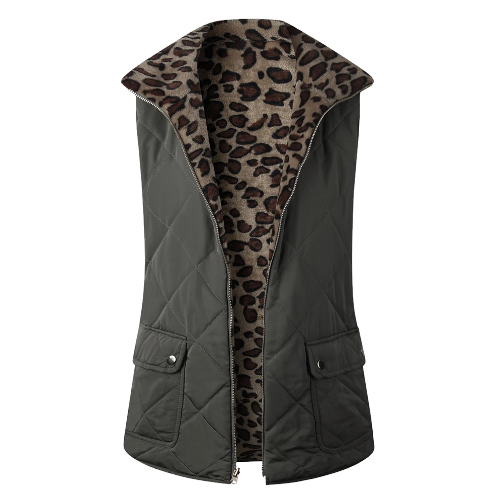 Новинка, женские зимние жилеты без рукавов, Реверсивные ветрозащитные женские пальто, верхняя одежда, приталенная однотонная куртка с карманами, женский жилет s