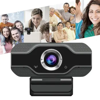 

HD 1080P Webcam Mini Computer PC WebCamera with Microphone Rotatable Cameras for Youtube Live Broadcast Video Calling Conference