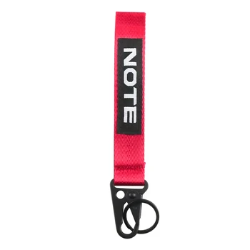 

High quality Ribbon Webbing Car key ring Nylon Webbing Keychain with hawk buckle key ring for Nissan NOTE car Accessories