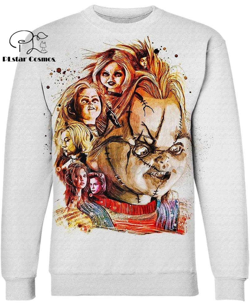 sweatshirt PLstar Космос террор крови детская игра Чаки 3d толстовки/Толстовка зима осень Забавный длинный рукав Harajuku уличная одежда - Цвет: sweatshirt