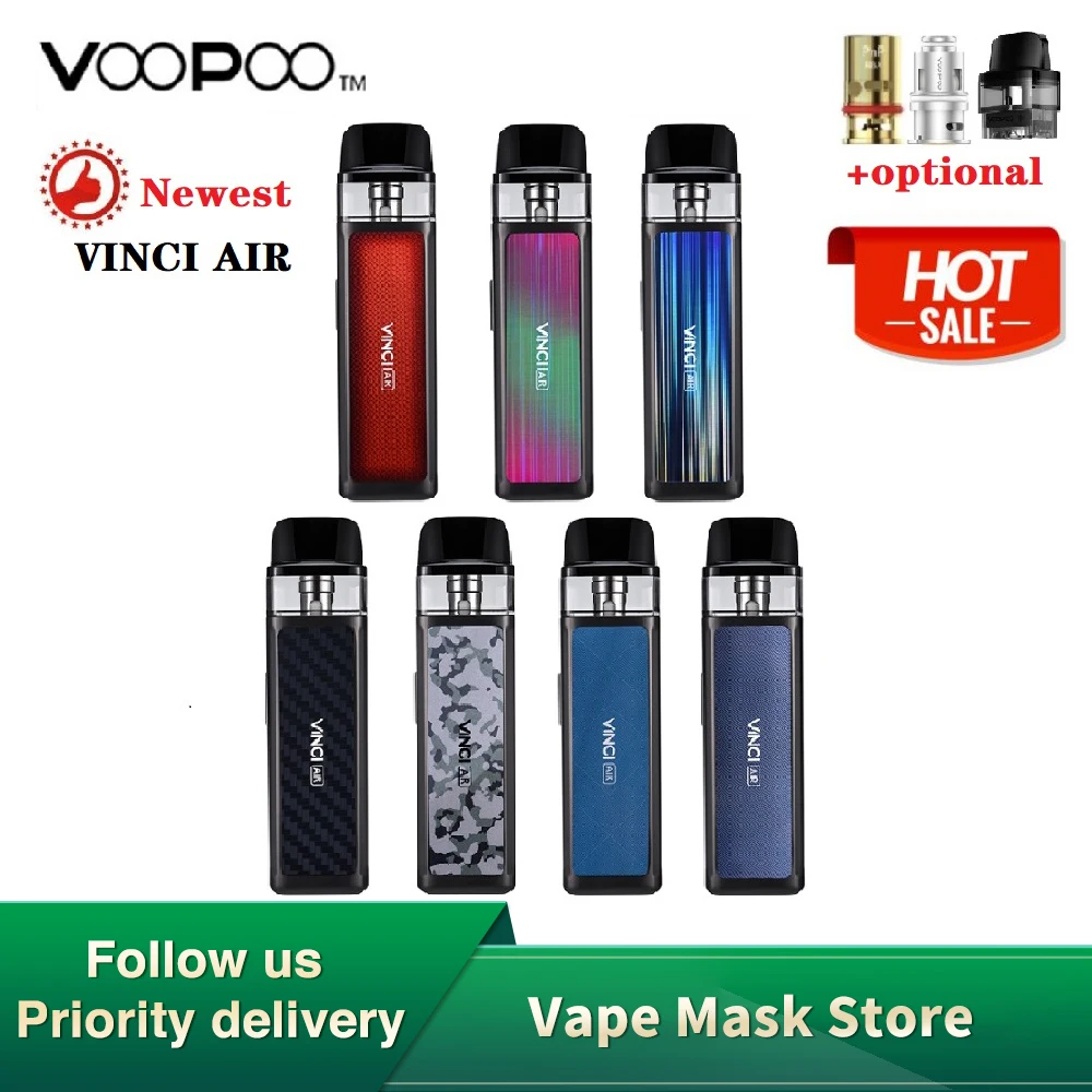 Оригинальный комплект VOOPOO VINCI AIR Pod аккумулятор 900 мА/ч система 4 мл испаритель PnP Coil