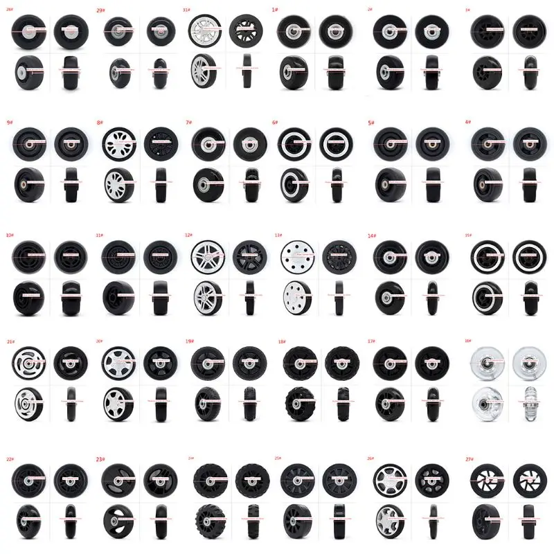 Bag-Parts-Accessories Suitcase Casters Swivel-Wheels Replacement Plastic Rotation 1-Pc