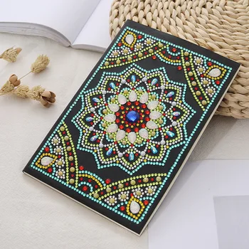 

Diamond Painting Cross Stitch 5D Notebooks Special Shaped Diamond Embroidery Mandala Notepad Kits Paint By Number Resin Art DIY