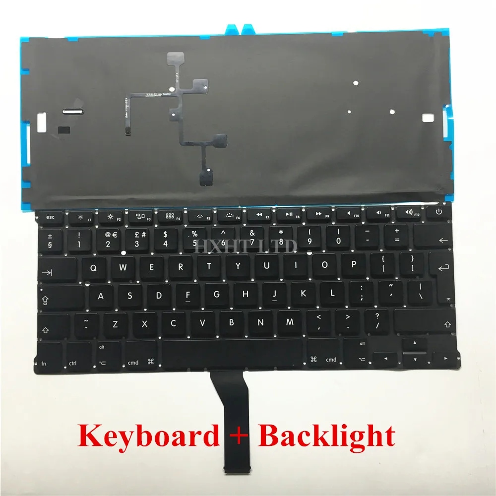 Новая клавиатура A1369 A1466 UK для Apple Macbook Air 1" A1369 A1466 Клавиатура ноутбука английский 2011 2012 2013 лет
