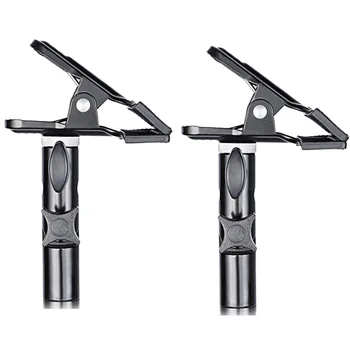 

2 Pcs Photo Studio Heavy Duty Metal Clamp Holder With 5/8 inch Light Stand Attachment For Reflector